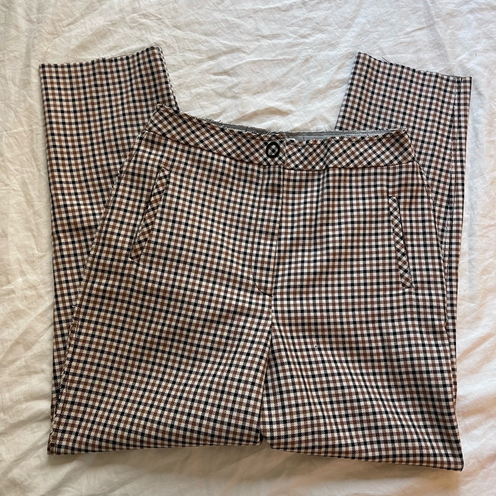 Topshop gingham trousers